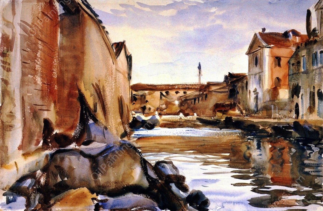 Giudecca by John Singer Sargent - Hand-Painted Oil Painting Reproduction