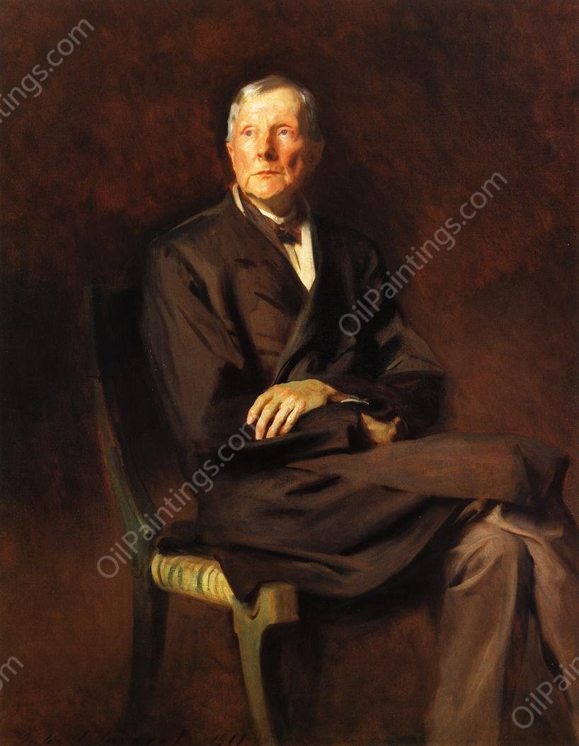 John D. Rockefeller by John Singer Sargent - Hand-Painted Oil Painting Reproduction