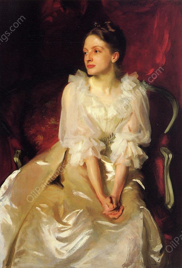Miss Helen Dunham by John Singer Sargent - Hand-Painted Oil Painting Reproduction
