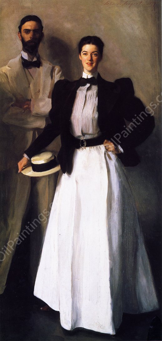 Mr. and Mrs. I. N. Phelps Stokes by John Singer Sargent - Hand-Painted Oil Painting Reproduction