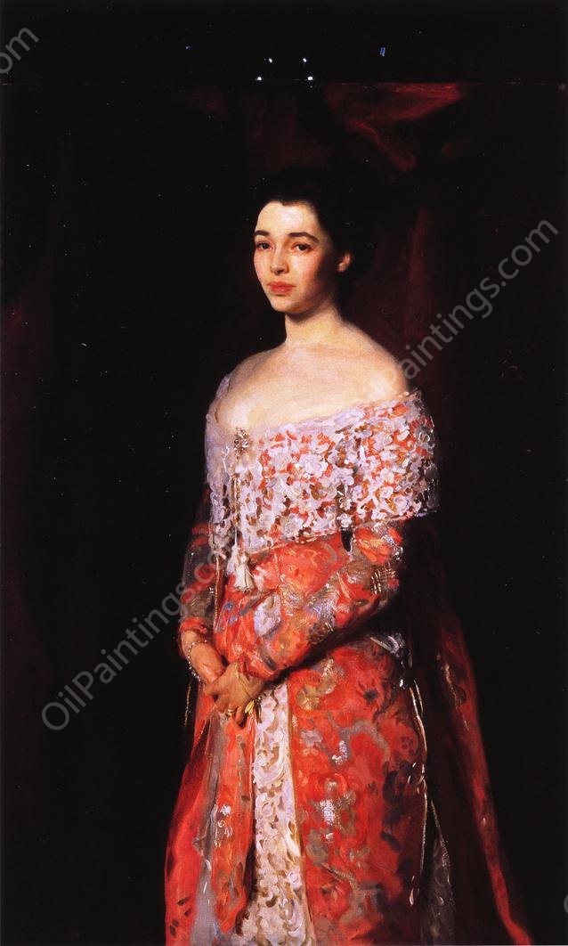 Mrs. Leopold Hirsch by John Singer Sargent - Hand-Painted Oil Painting Reproduction
