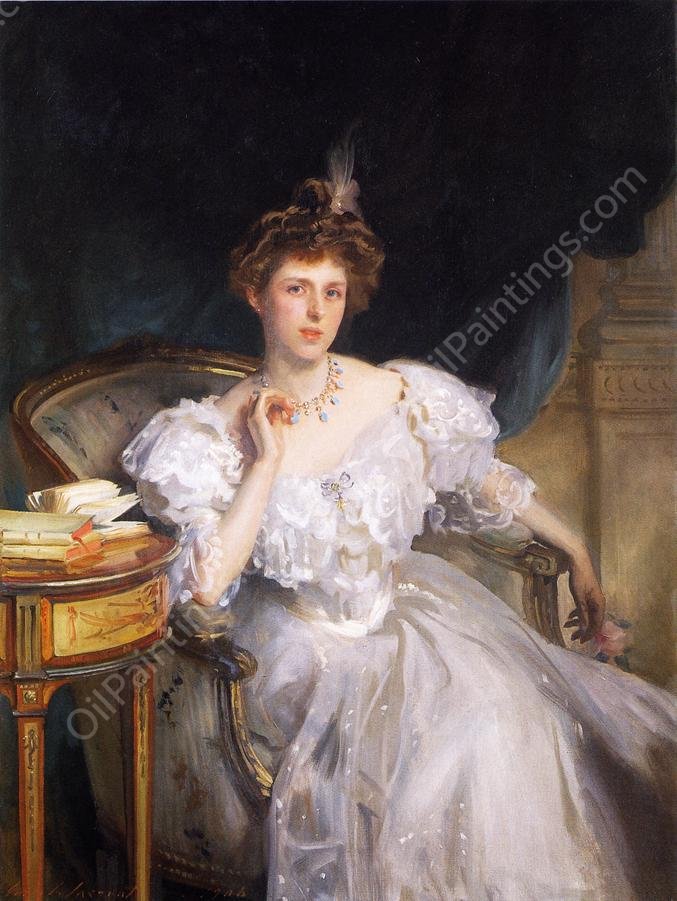 Mrs. William George Raphael Margherita Goldsmid by John Singer Sargent - Hand-Painted Oil Painting Reproduction