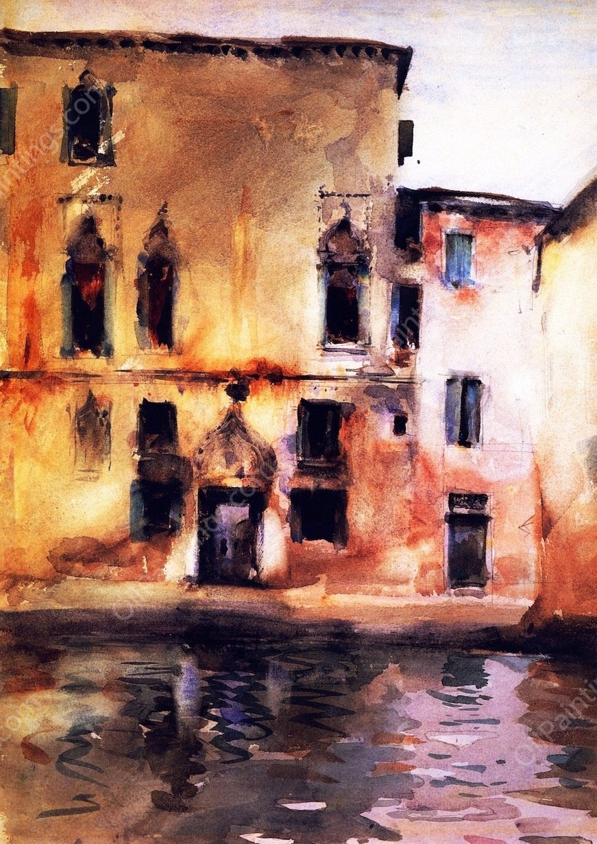 Palazzo Marcello by John Singer Sargent - Hand-Painted Oil Painting Reproduction