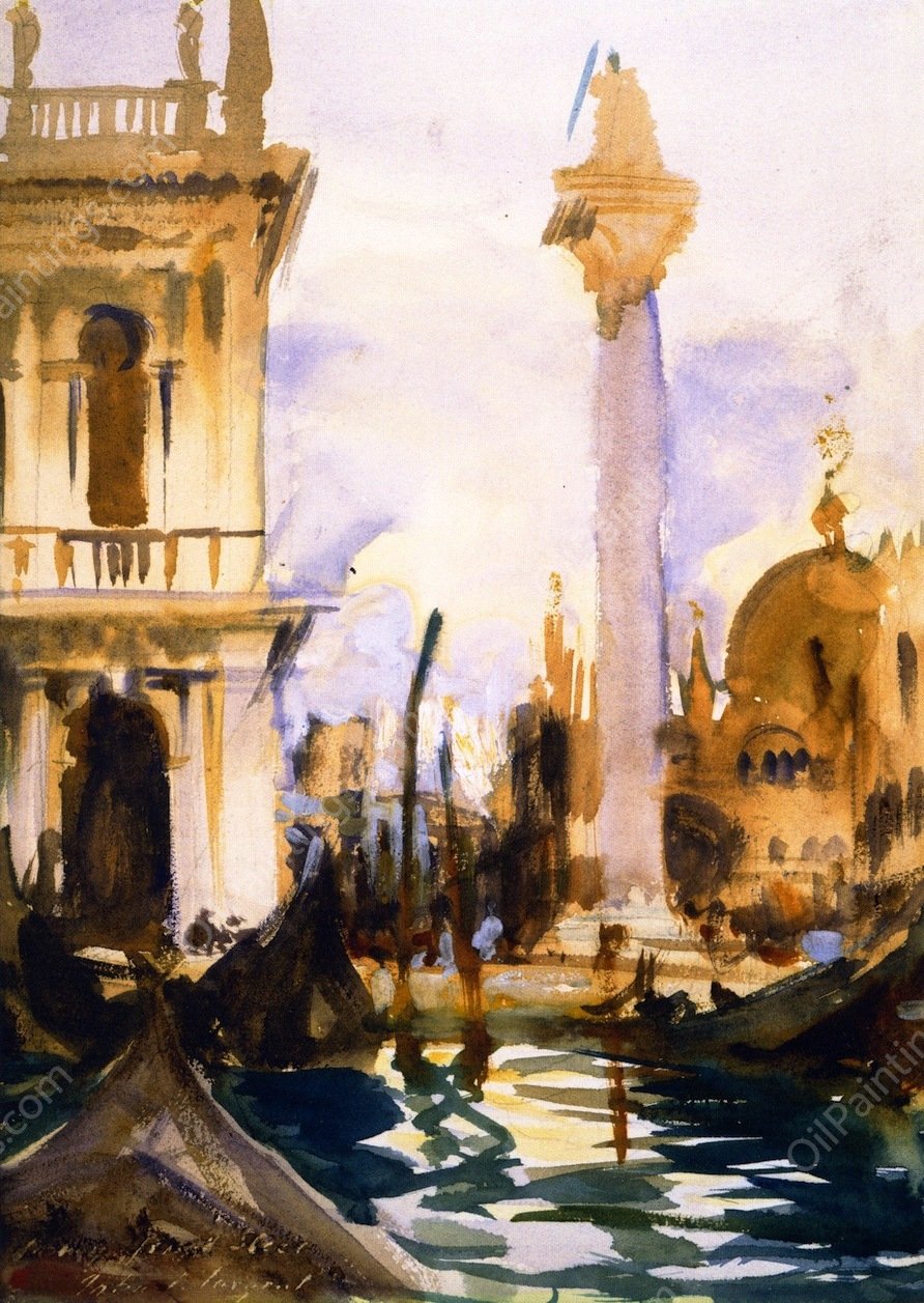 Piazzetta, No. 2 by John Singer Sargent - Hand-Painted Oil Painting Reproduction