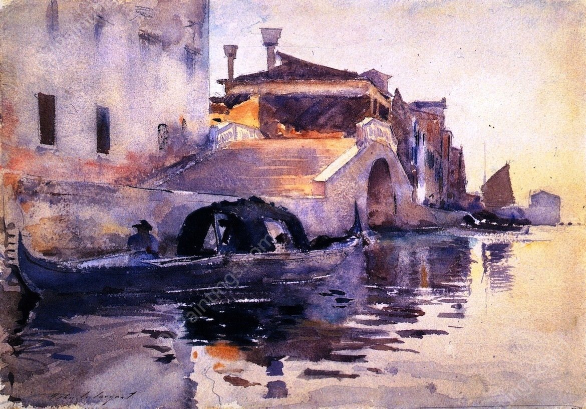 Ponte Panada, Fondamenta Nuove by John Singer Sargent - Hand-Painted Oil Painting Reproduction