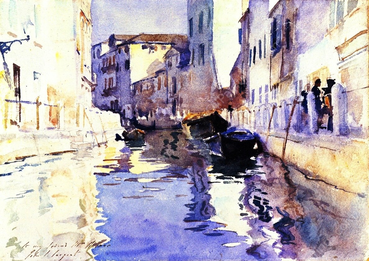 Rio Eremite by John Singer Sargent - Hand-Painted Oil Painting Reproduction