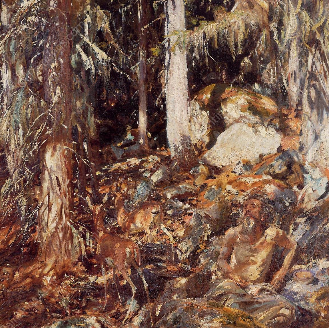 The Hermit by John Singer Sargent - Hand-Painted Oil Painting Reproduction