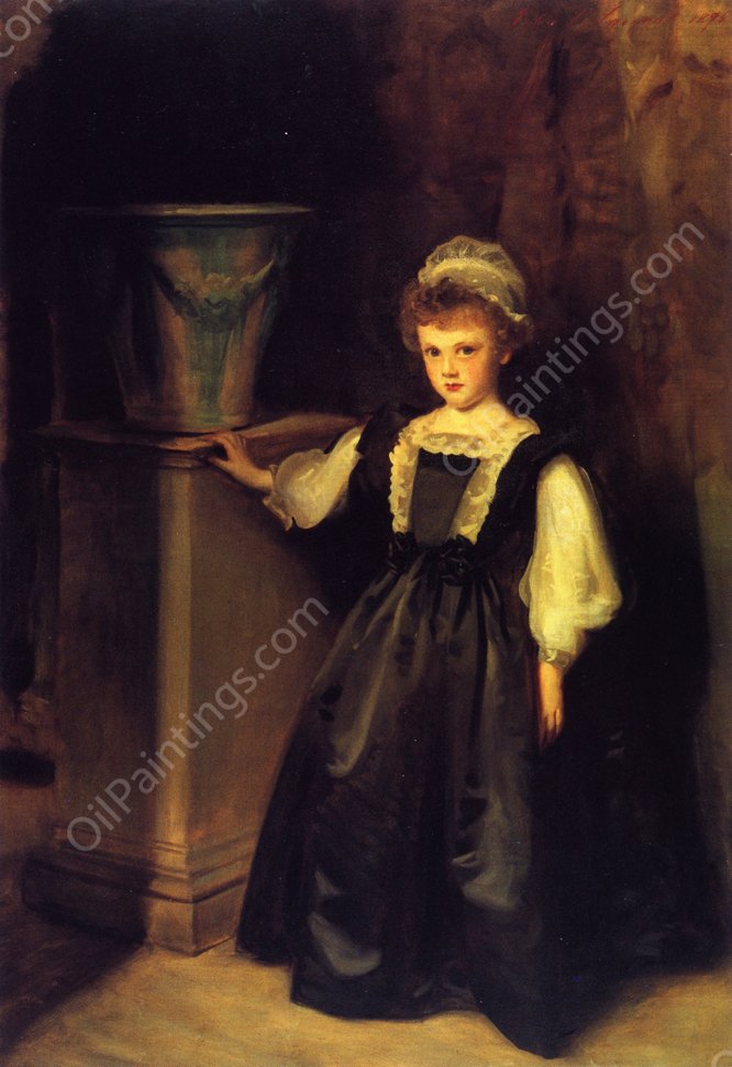 The Honorable Laura Lister by John Singer Sargent - Hand-Painted Oil Painting Reproduction