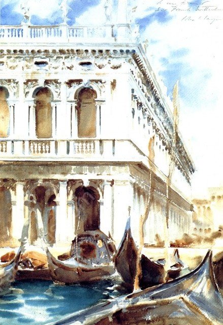 The Libreria II by John Singer Sargent - Hand-Painted Oil Painting Reproduction