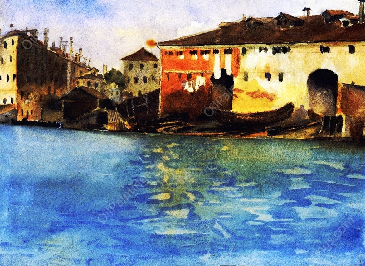 The Marinarezza, Venice by John Singer Sargent - Hand-Painted Oil Painting Reproduction