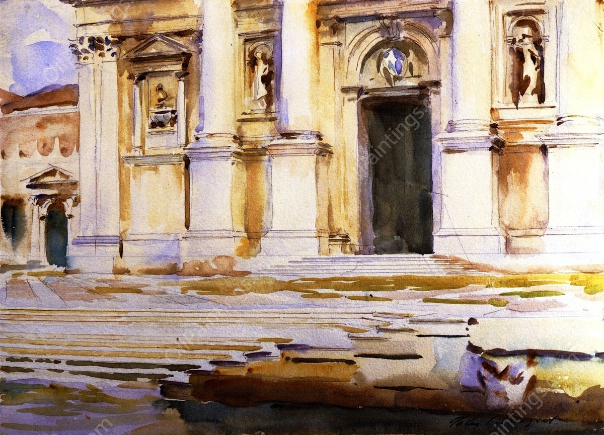 The Portal of San Giorgio Maggiore, Venice by John Singer Sargent - Hand-Painted Oil Painting Reproduction
