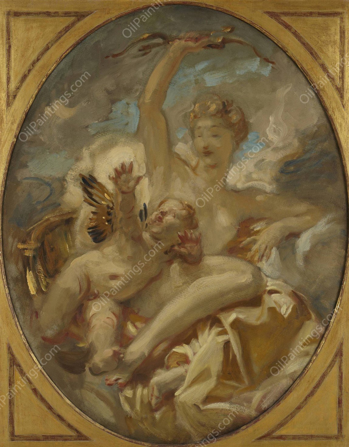 Venus and Cupid  by John Singer Sargent - Hand-Painted Oil Painting Reproduction