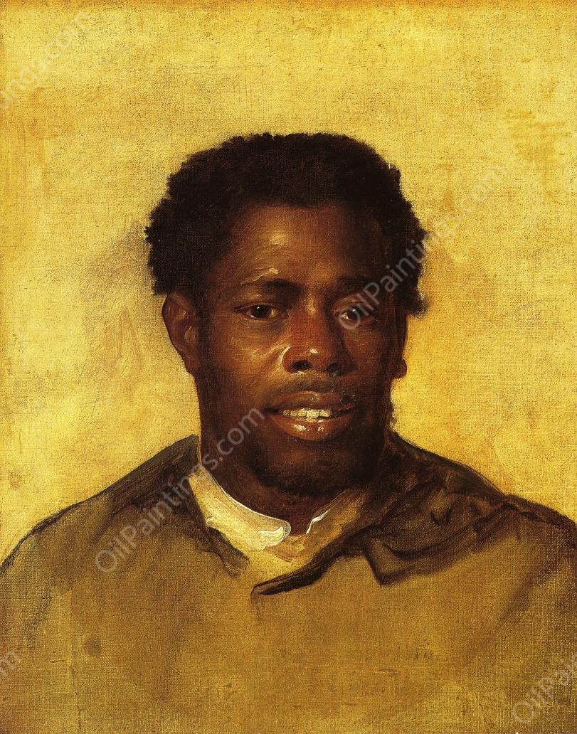 Head of a Negro by John Singleton Copley - Hand-Painted Oil Painting Reproduction
