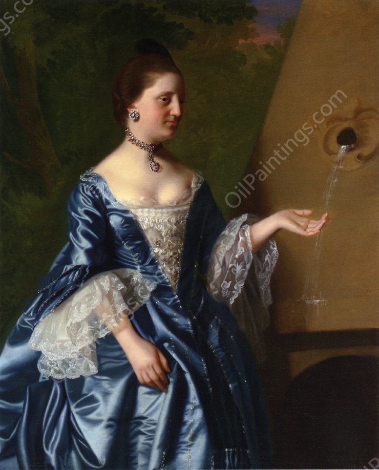 Mrs. Alice Hooper by John Singleton Copley - Hand-Painted Oil Painting Reproduction