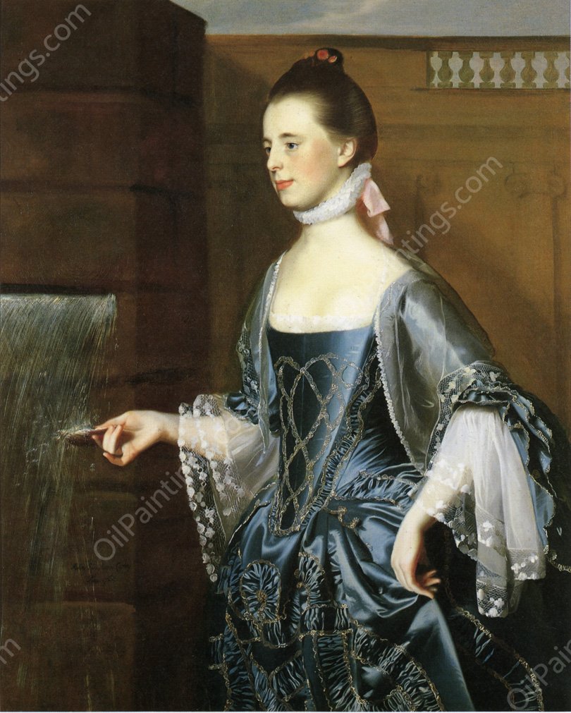 Mrs. Daniel Sargent Mary Turner Sargent by John Singleton Copley - Hand-Painted Oil Painting Reproduction