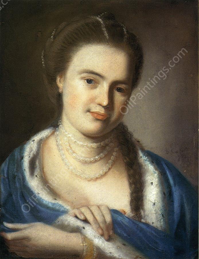 Mrs. Gawen Brown Elizabeth Byles by John Singleton Copley - Hand-Painted Oil Painting Reproduction