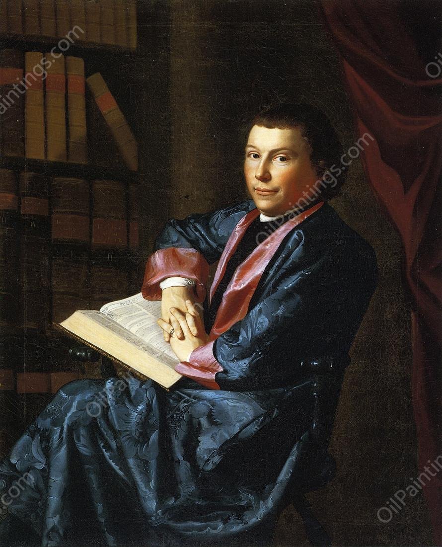Reverend Thomas Cary by John Singleton Copley - Hand-Painted Oil Painting Reproduction