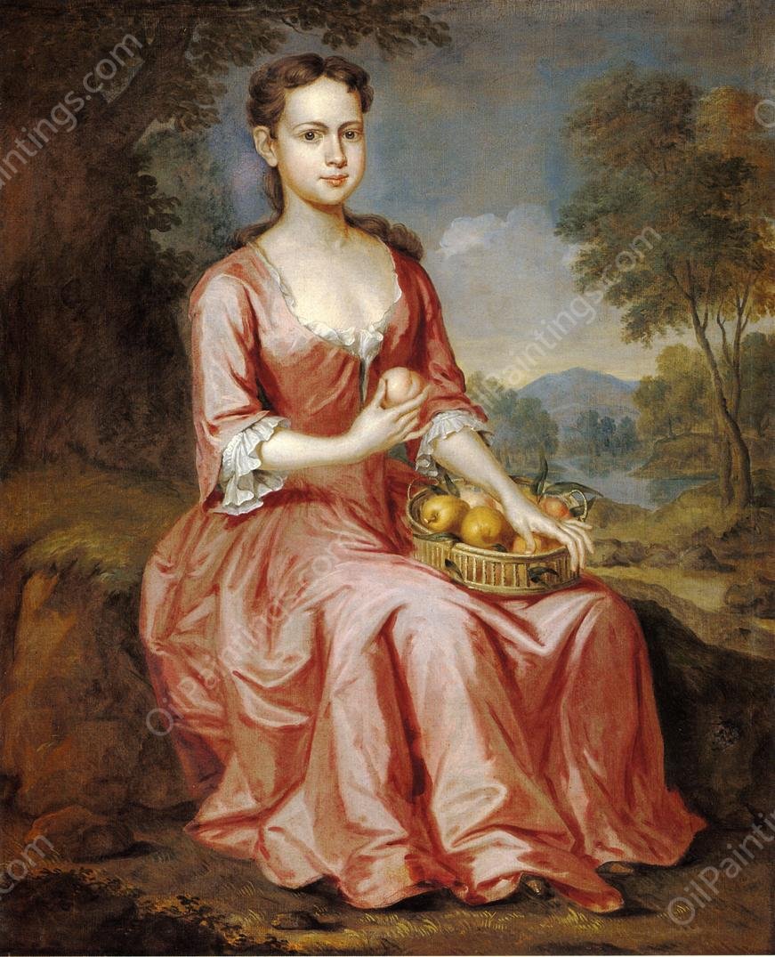 Jane Clark by John Smibert - Hand-Painted Oil Painting Reproduction