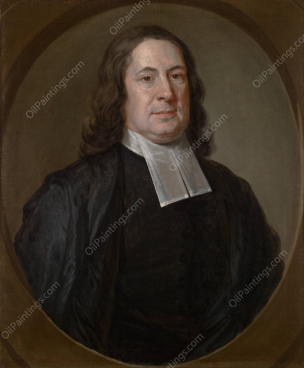 Reverend Joseph Sewall   by John Smibert - Hand-Painted Oil Painting Reproduction