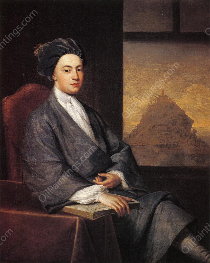 Sir John St. Aubyn by John Smibert - Hand-Painted Oil Painting Reproduction