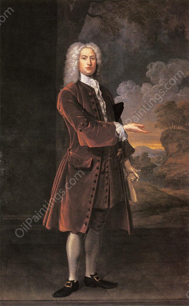 William Browne by John Smibert - Hand-Painted Oil Painting Reproduction