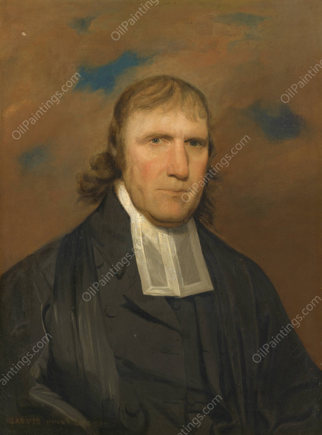 William Linn  by John Wesley Jarvis - Hand-Painted Oil Painting Reproduction