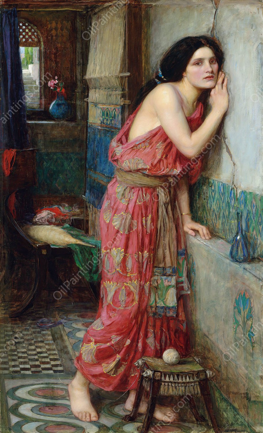 Thisbe by John William Waterhouse - Hand-Painted Oil Painting Reproduction