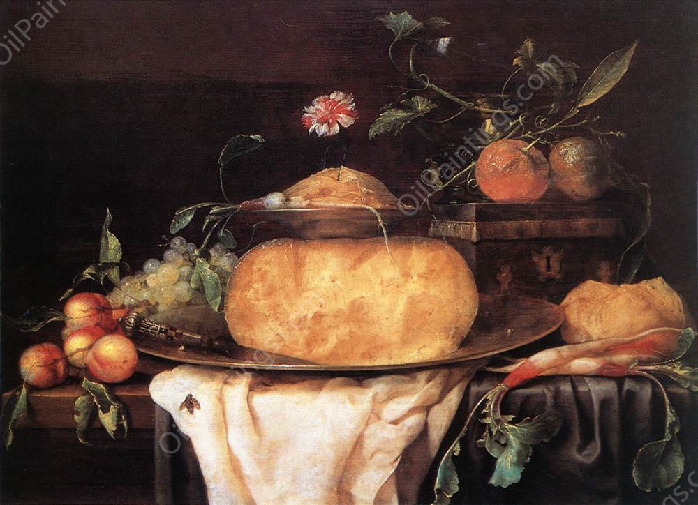 Still-Life with Cheese by Joris Van Son - Hand-Painted Oil Painting Reproduction