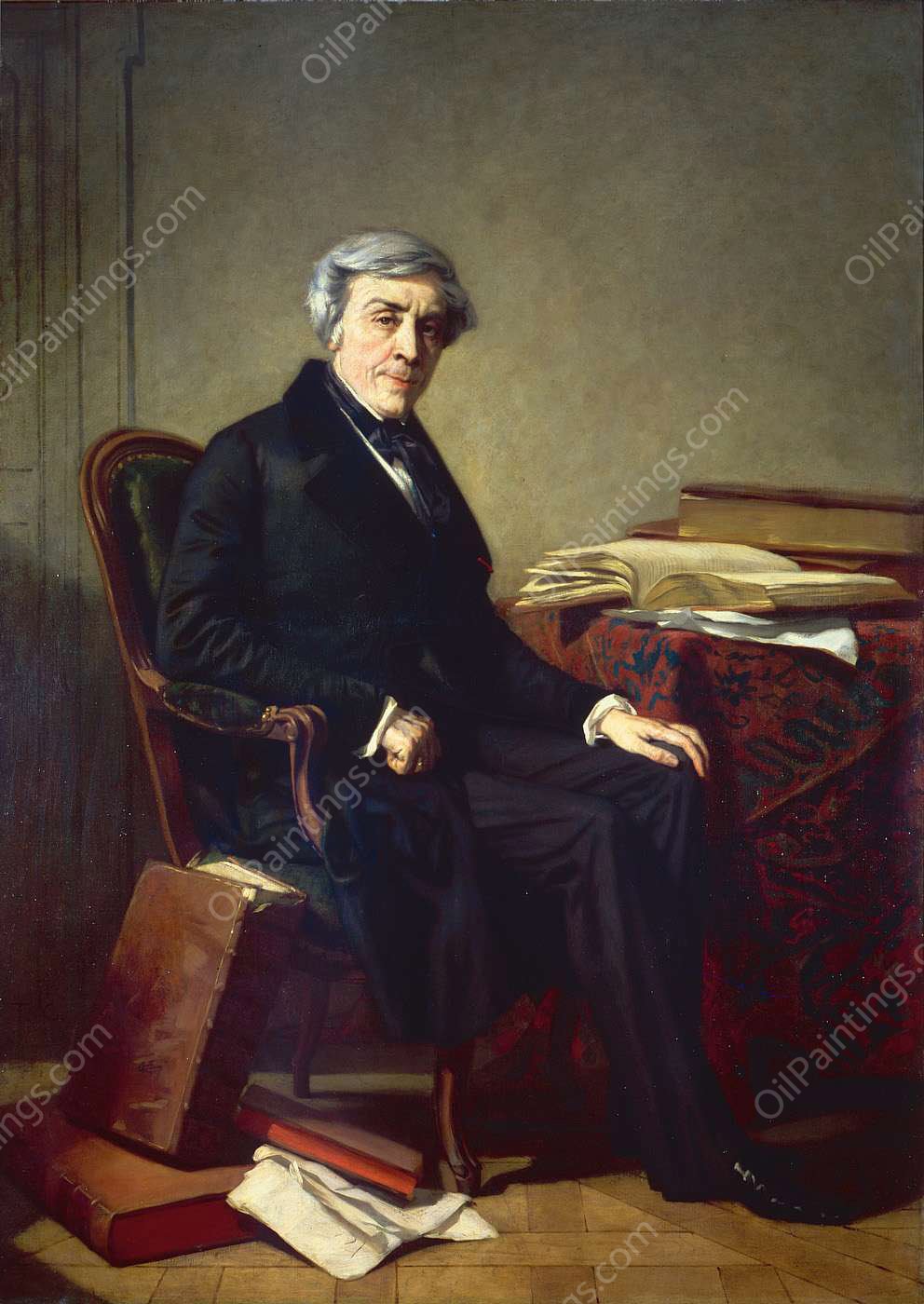 Jules Michelet by Jose Benlliure y Gil - Hand-Painted Oil Painting Reproduction