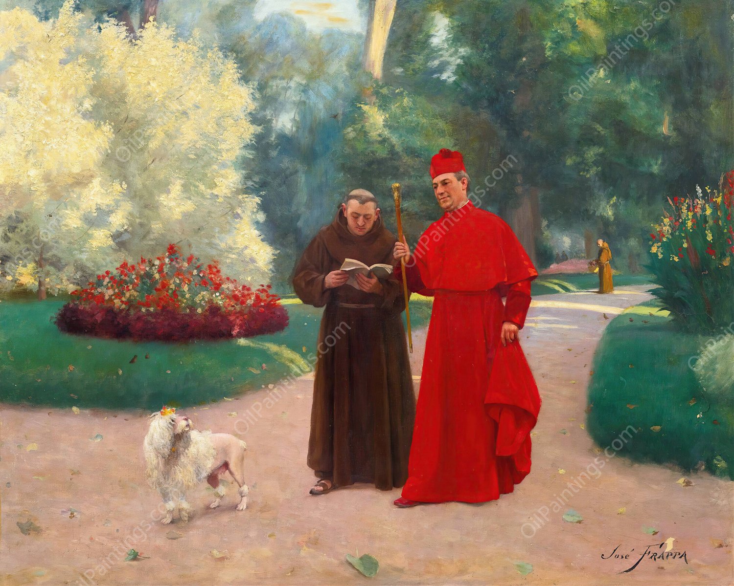 Words Of Wisdom by Jose Frappa - Hand-Painted Oil Painting Reproduction