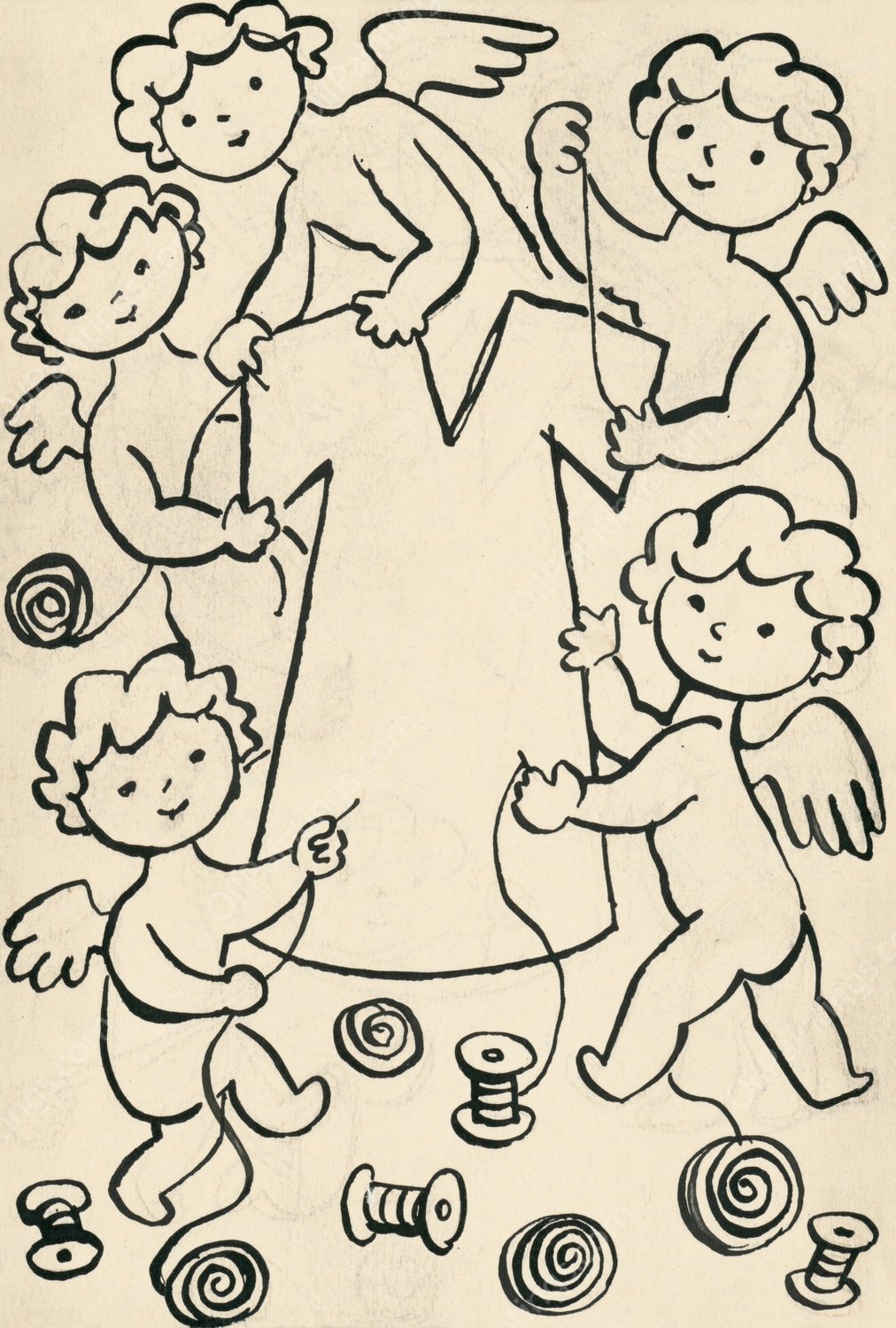 I Had a Dog and a Cat 24  by Josef Capek - Hand-Painted Oil Painting Reproduction