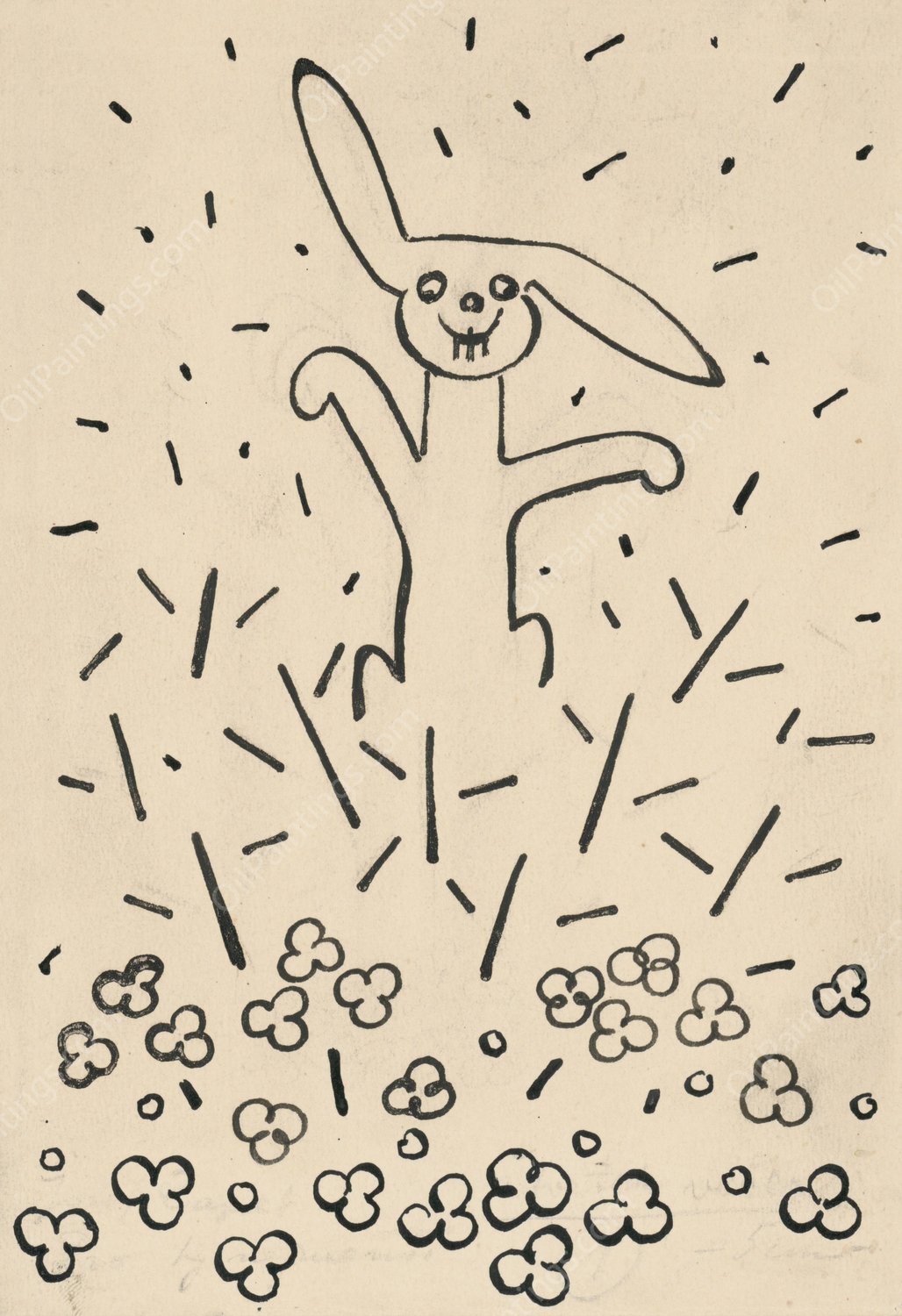 I Had a Dog and a Cat 28  by Josef Capek - Hand-Painted Oil Painting Reproduction