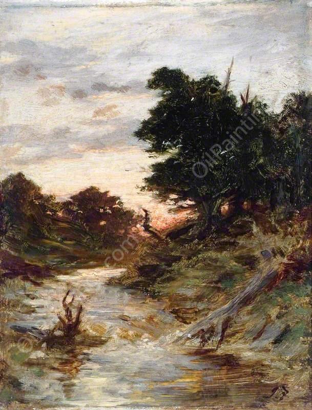 Day's Dying Glow by Joseph Farquharson - Hand-Painted Oil Painting Reproduction