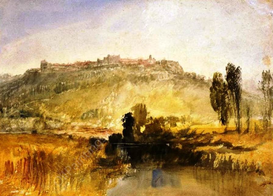 Carisbrooke Castle, Isle of Wight by Joseph Mallord William Turner - Hand-Painted Oil Painting Reproduction