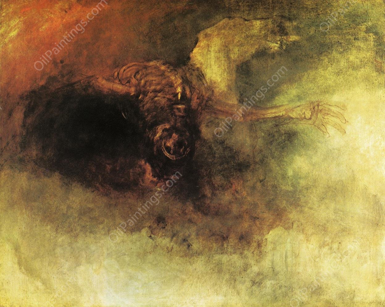 Death on a Pale Horse by Joseph Mallord William Turner - Hand-Painted Oil Painting Reproduction