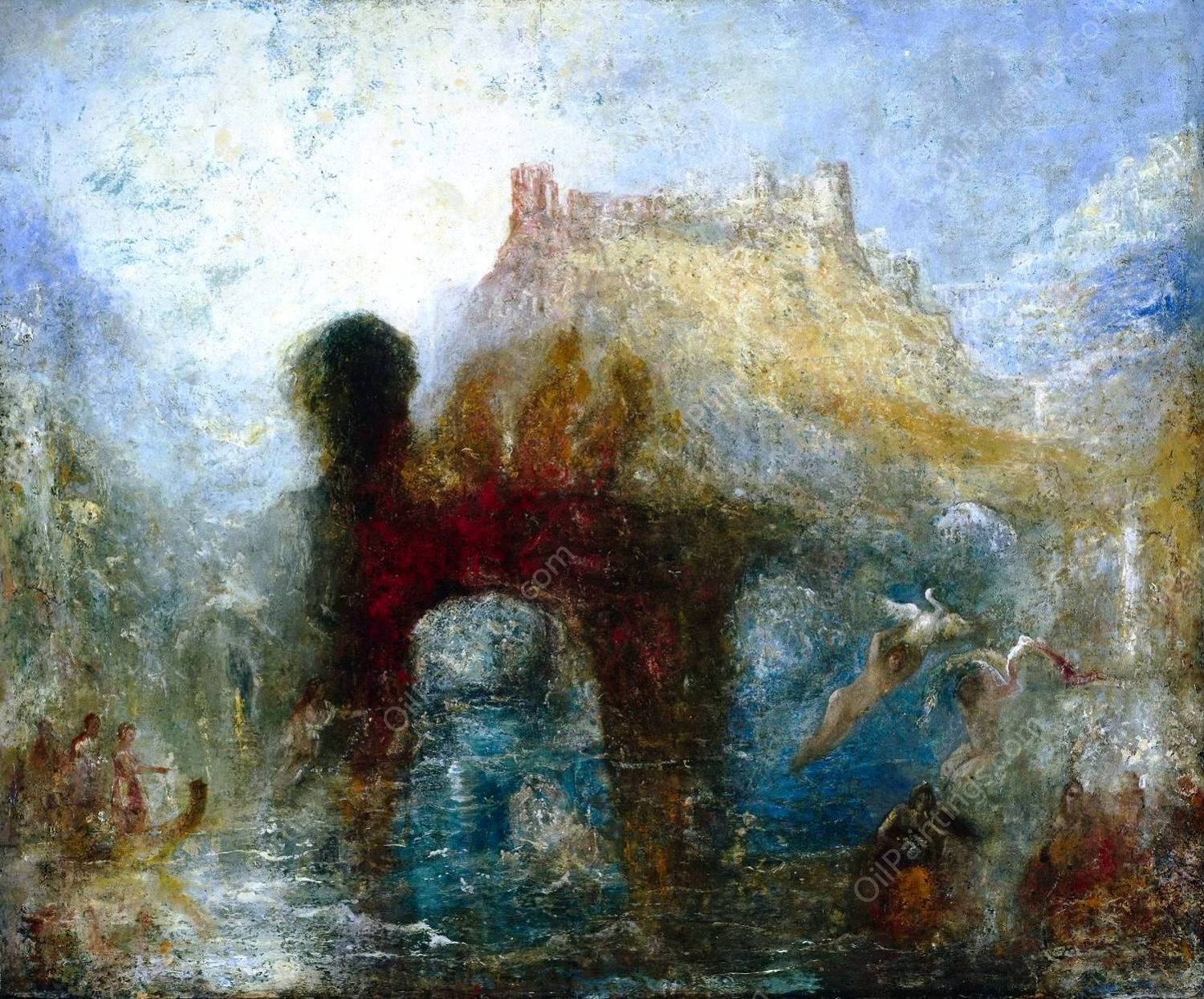 Queen Mab's Cave by Joseph Mallord William Turner - Hand-Painted Oil Painting Reproduction