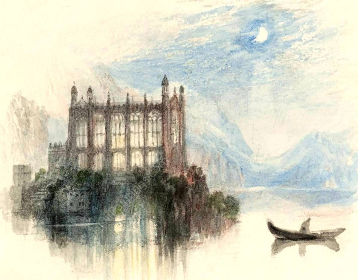 Rogers's 'Poems' - St-Herbert's Chapel by Joseph Mallord William Turner - Hand-Painted Oil Painting Reproduction