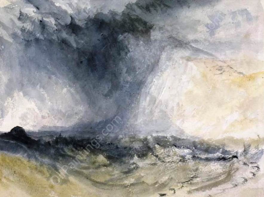 Shakespeare Cliff, Dover by Joseph Mallord William Turner - Hand-Painted Oil Painting Reproduction