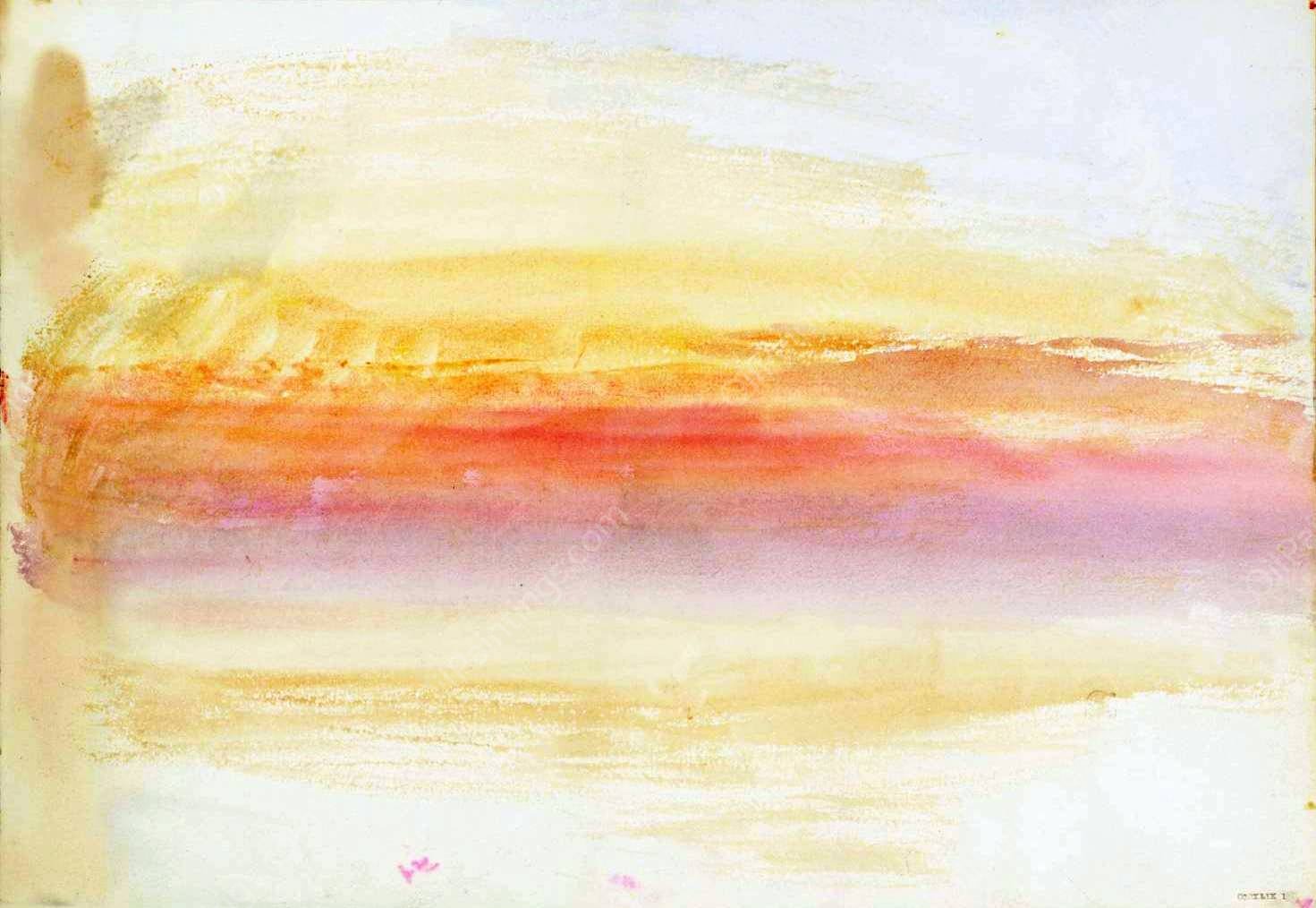 Sunset 4 by Joseph Mallord William Turner - Hand-Painted Oil Painting Reproduction