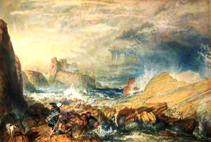 Tantallon Castle by Joseph Mallord William Turner - Hand-Painted Oil Painting Reproduction