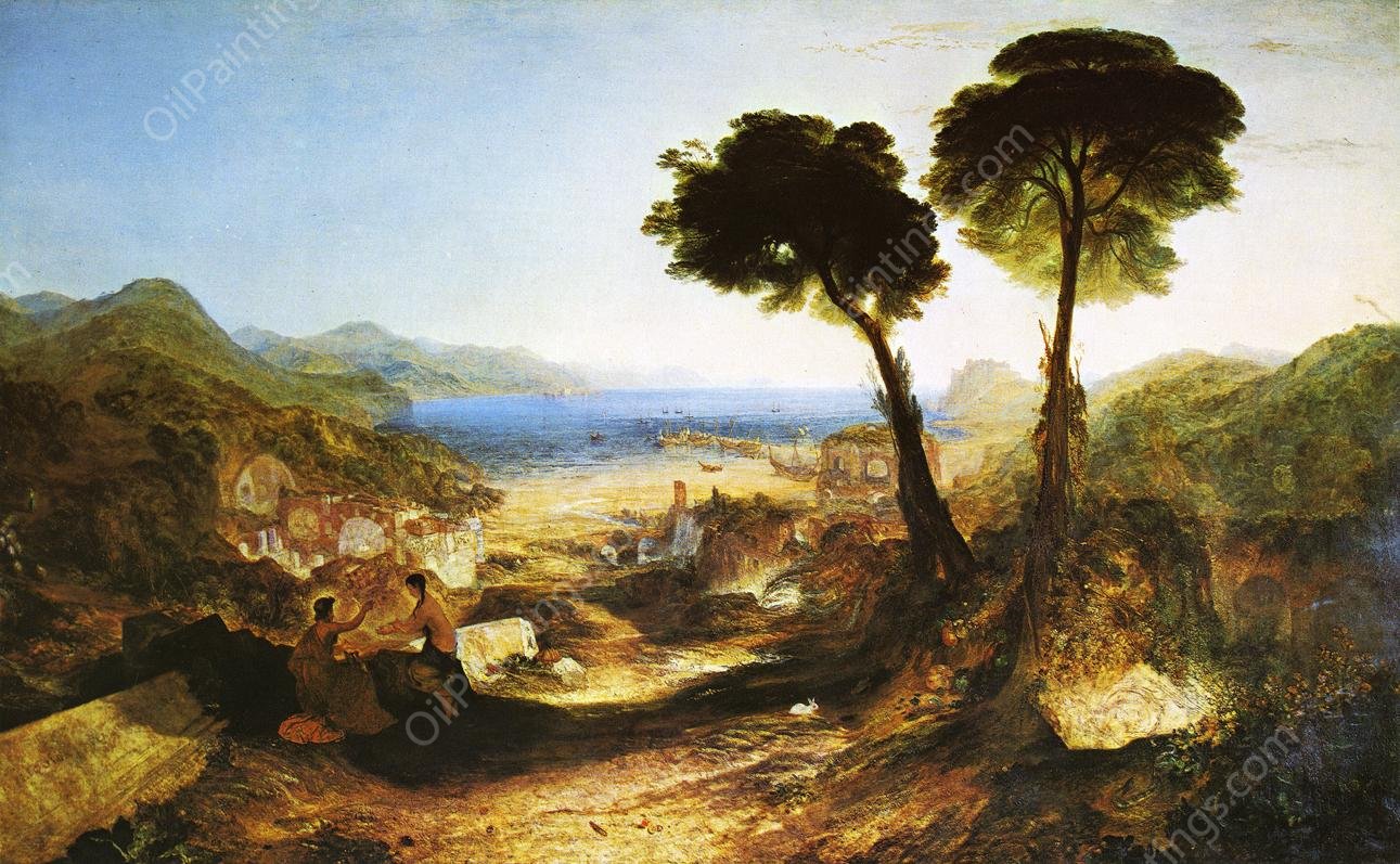 The Bay of Baiae, with Apollo and the Sibyl by Joseph Mallord William Turner - Hand-Painted Oil Painting Reproduction