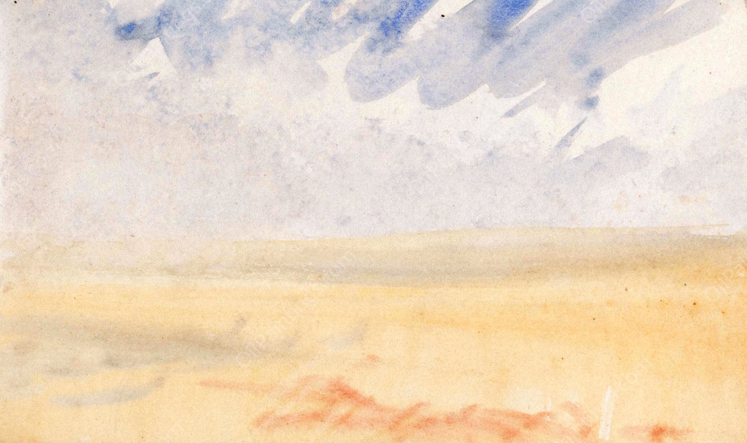 The Channel Sketchbook 34  by Joseph Mallord William Turner - Hand-Painted Oil Painting Reproduction