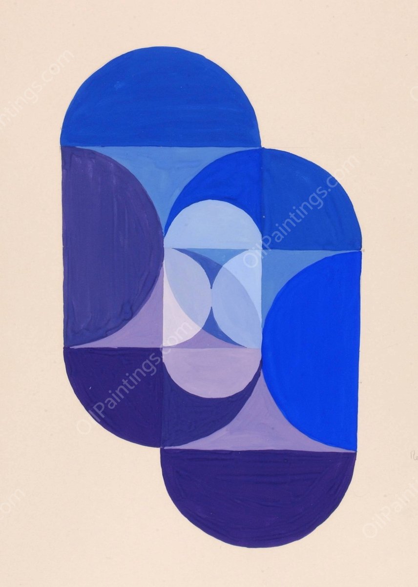 Key Blue  by Joseph Schillinger - Hand-Painted Oil Painting Reproduction