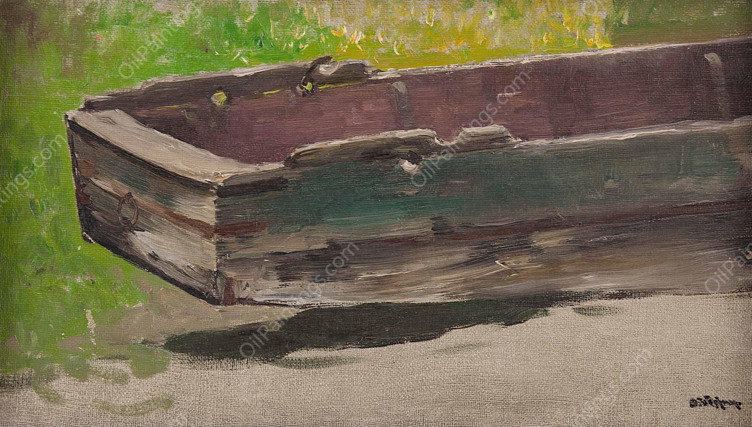 Chiemseekahn by Joseph Wopfner - Hand-Painted Oil Painting Reproduction