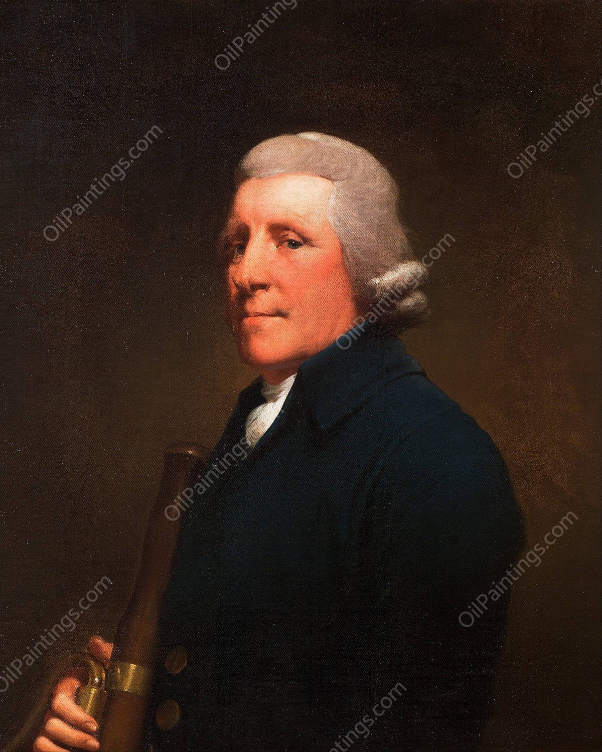 Portrait Of Mr. Anthony Greatorex by Joseph Wright Of Derby - Hand-Painted Oil Painting Reproduction
