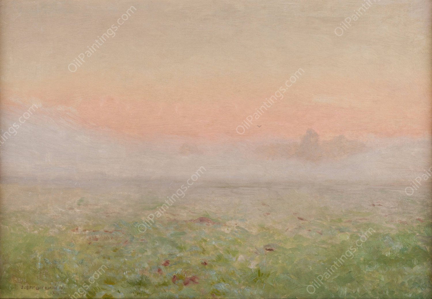 Dawn  by Jozef Chelmonski - Hand-Painted Oil Painting Reproduction