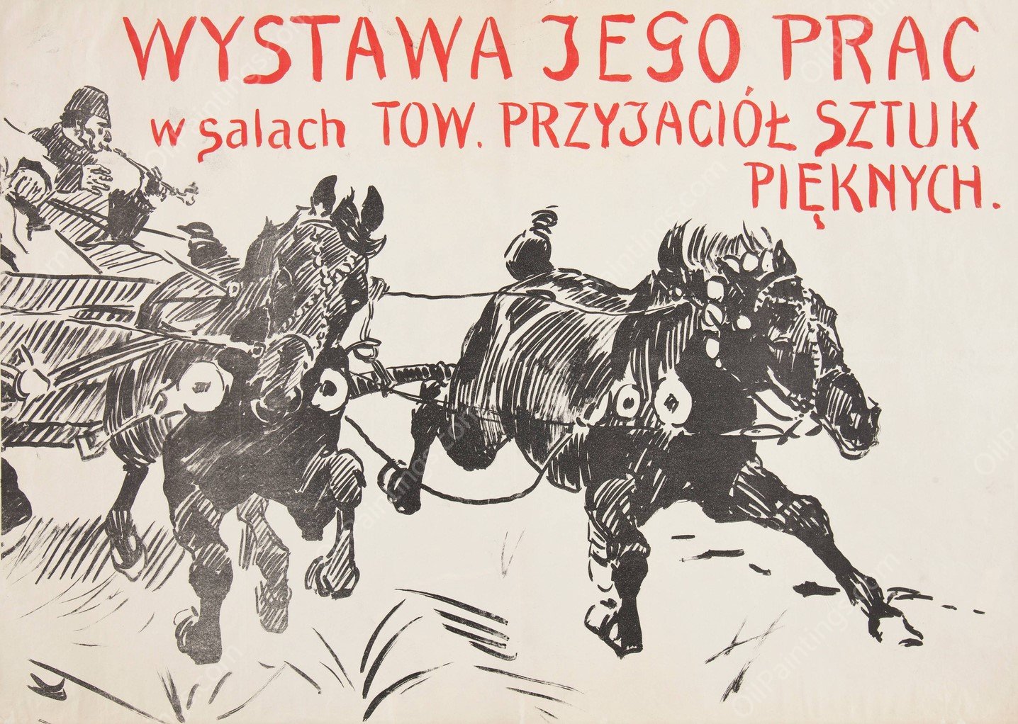 Jozef Chelmonski, wystawa jego prac  by Jozef Chelmonski - Hand-Painted Oil Painting Reproduction