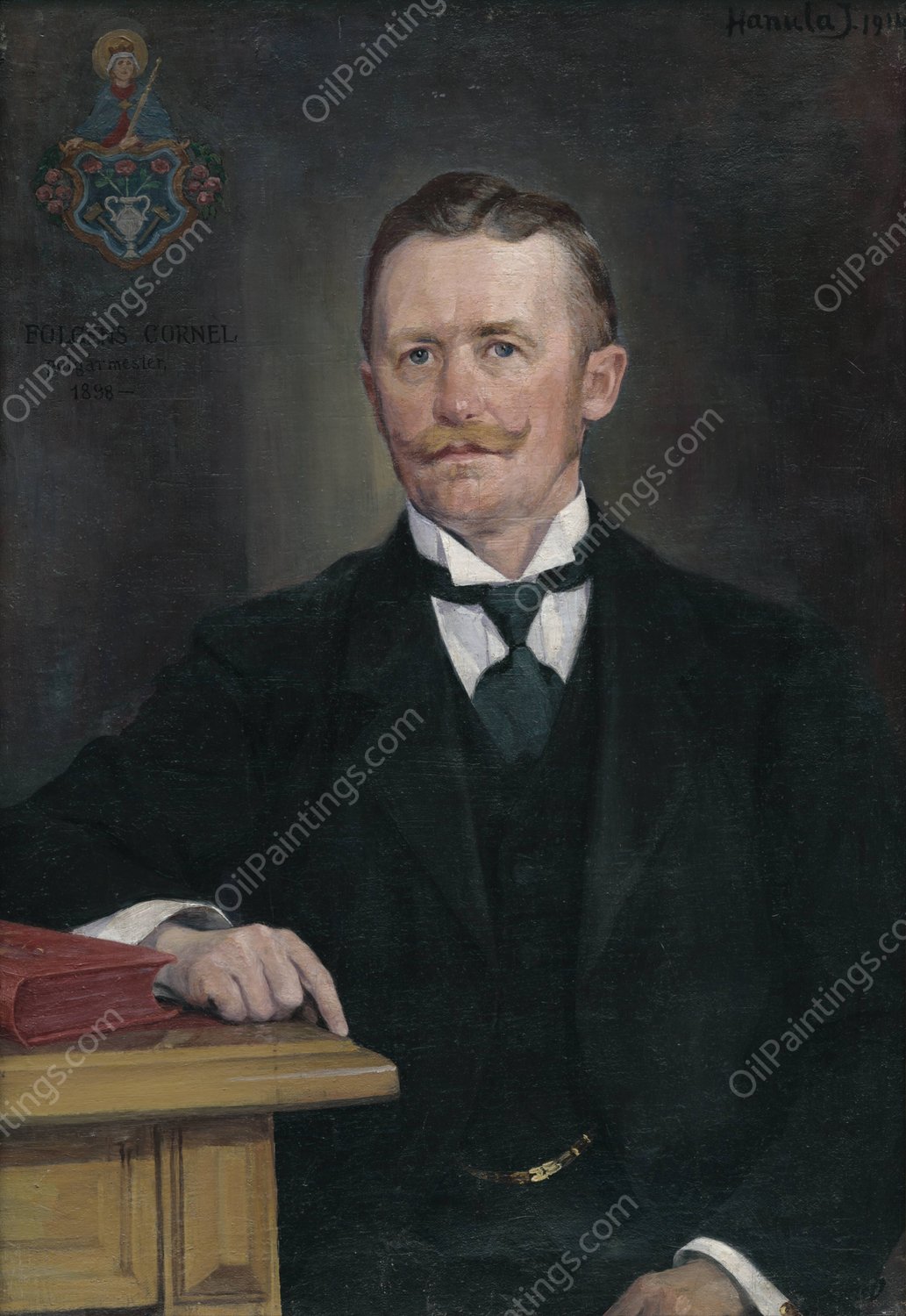 Cornel Folgens  by Jozef Hanula - Hand-Painted Oil Painting Reproduction