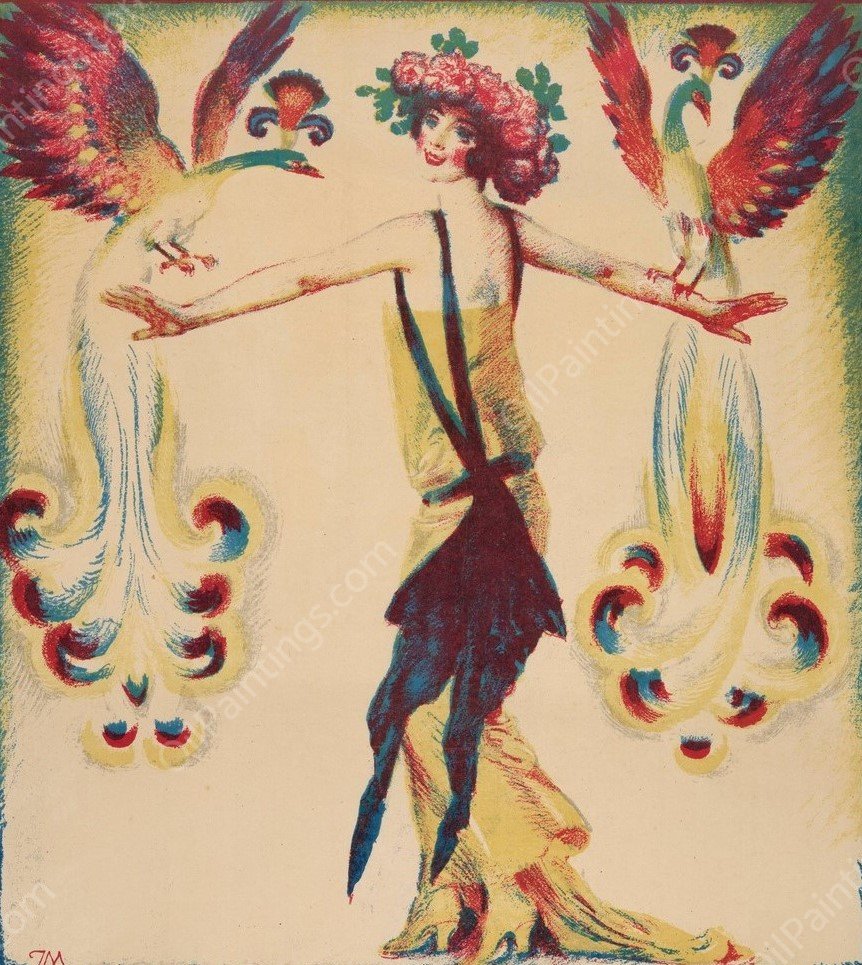 LXXVI 'Sztuki' Exhibition  by Jozef Mehoffer - Hand-Painted Oil Painting Reproduction