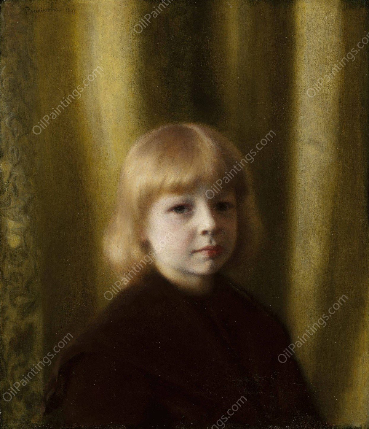 Portrait of Stefan Polczynski  by Jozef Pankiewicz - Hand-Painted Oil Painting Reproduction